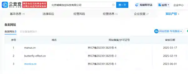 Manus成功获得.cn域名，打开中国市场大门