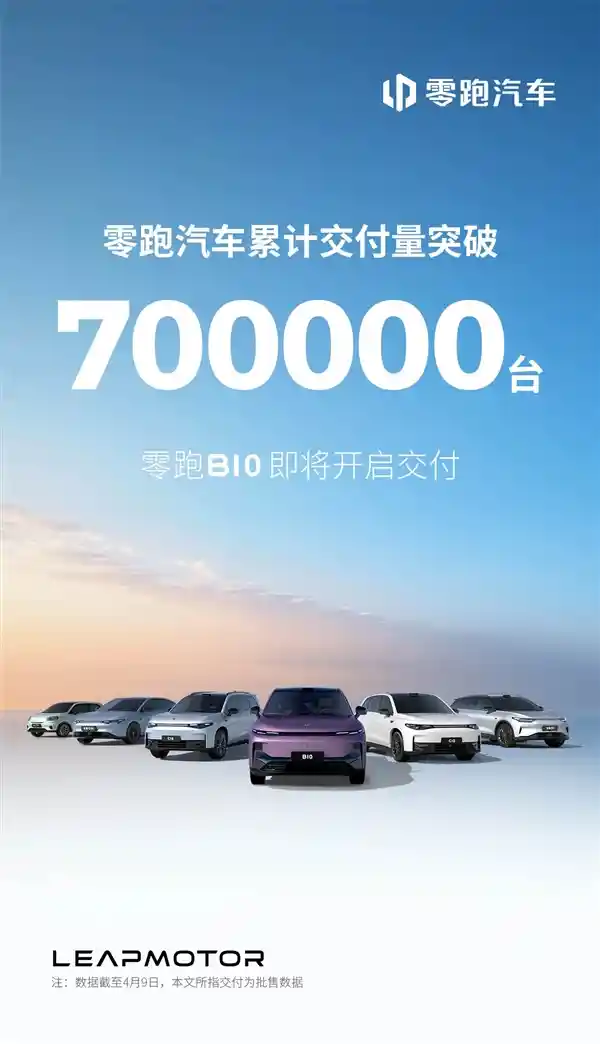 零跑汽车小理想策略再创辉煌：累计交付量突破70万台