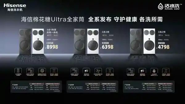 《 redefine 高端洗护！海信全球首发4合1热泵洗烘一体机》