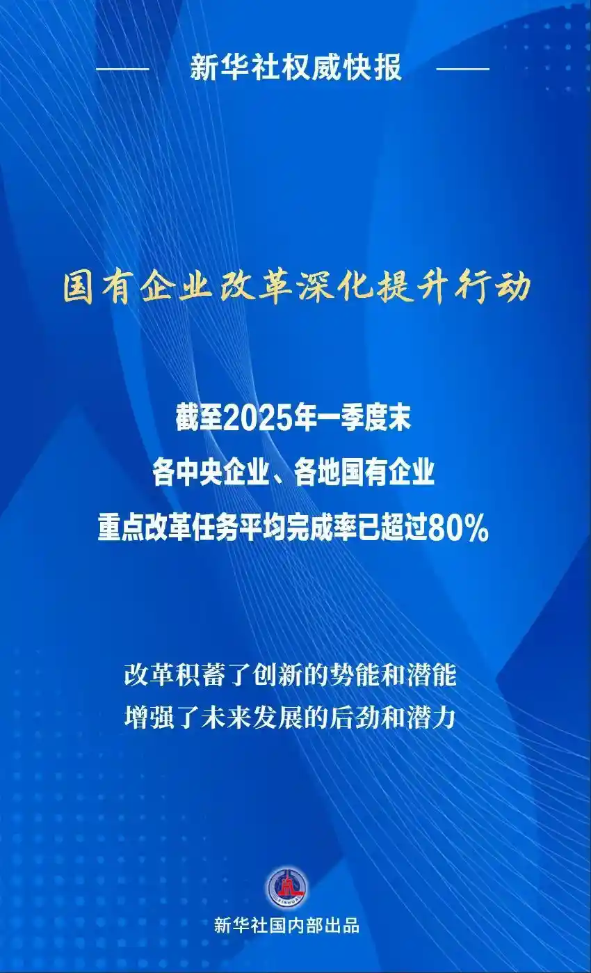 国企改革攻坚提速：八成以上重点任务完成率创新高