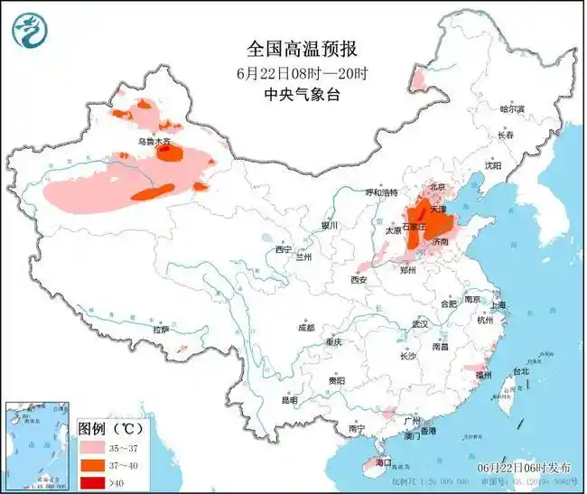 热浪席卷华北西北！河北山东新疆等局地高温直冲39℃+