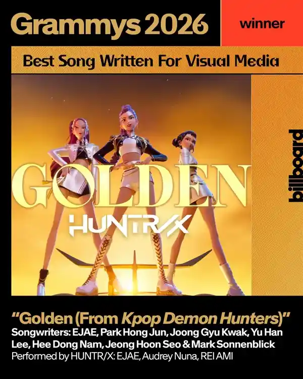 猎魔女团横空出世！首登格莱美即封神，打破历史纪录斩获年度突破大奖